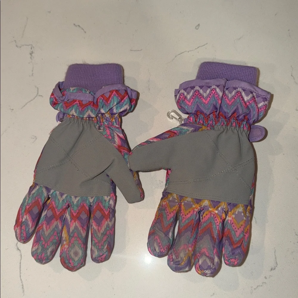 Colorful Zigzag Kids Gloves